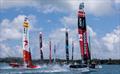 SailGP fleet in action during a practise session ahead of the Apex Group Bermuda Sail Grand Prix in Bermuda - May 3, 2024