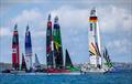 SailGP fleet in action during a practise session ahead of the Apex Group Bermuda Sail Grand Prix in Bermuda - May 3, 2024