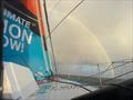 Boris Herrmann could see Samantha Davies under a rainbow earlier today in the Transat CIC race across the North Atlantic